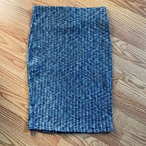 ribbed pencil skirt